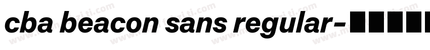 cba beacon sans regular字体转换
